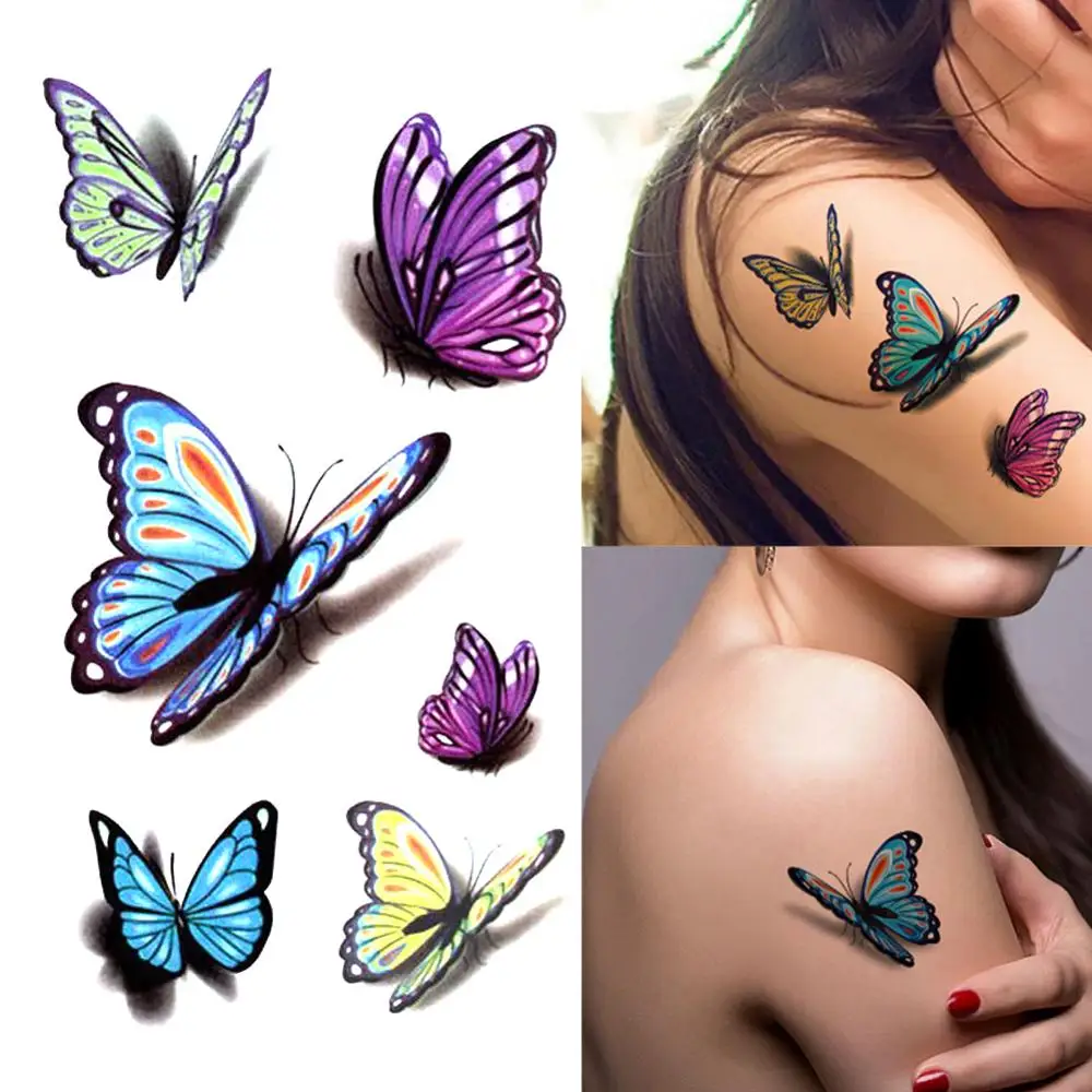 NEW Women's 3D Temporary Tattoo Sticker Waterproof Body Decals Fake tatoo Art Taty Butterfly pattern Tattoo Sticker 
NEW Women's 3D Temporary Tattoo Sticker Waterproof Body Decals Fake tatoo Art Taty Butterfly pattern Tattoo Sticker