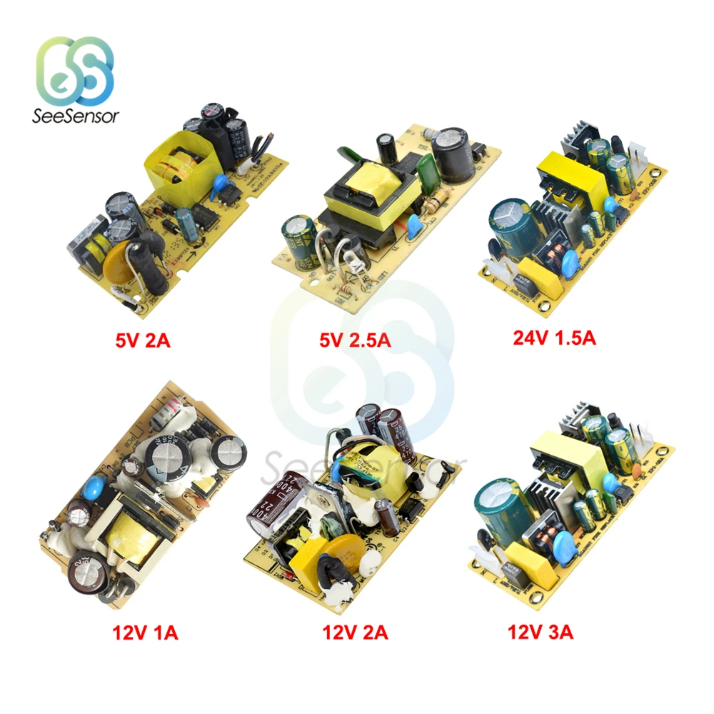 AC DC 100V 240V to 5V 12V 24V переключатель модуля питания Защита от перенапряжения и