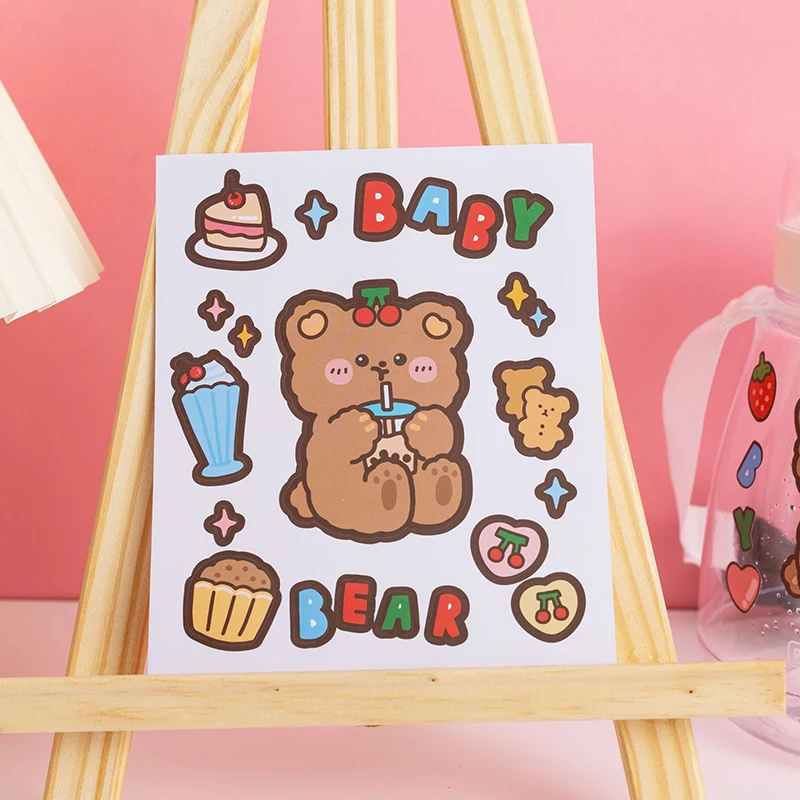 Children's Toys Cartoon Cute Bear and Rabbit Hand Account Stickers Water Cup Thermos Mobile Phone Notebook Decorative Stationery
Children's Toys Cartoon Cute Bear and Rabbit Hand Account Stickers Water Cup Thermos Mobile Phone Notebook Decorative Stationery