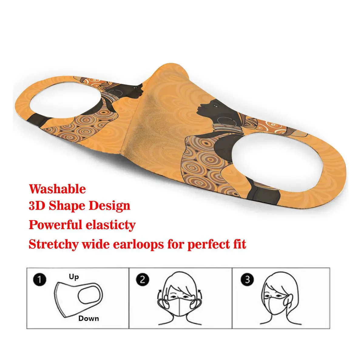 Dust Mask African Local Woman Mouth Face Mask for Adult Kids Windproof Washable Reusable
Dust Mask African Local Woman Mouth Face Mask for Adult Kids Windproof Washable Reusable