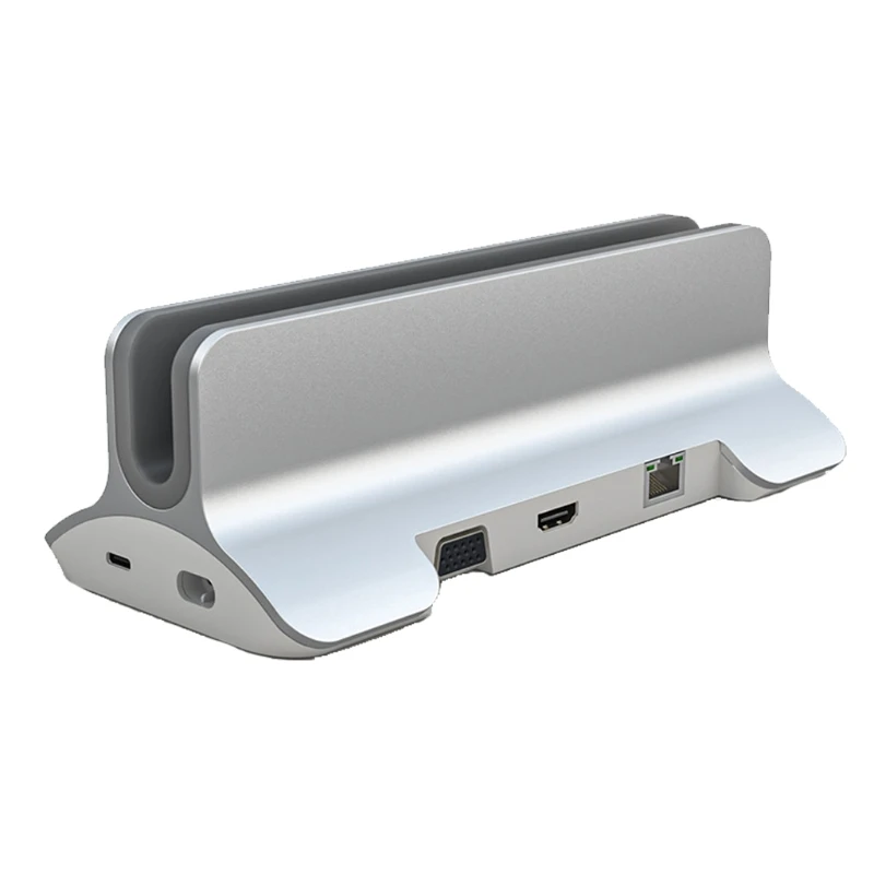 

Type C HDMI VGA Adapters Notebook Stand 3 USB 3.0 Ports SD TF Card Slot VGA,USB 3.0 3.5MM Ports Expansion Docks