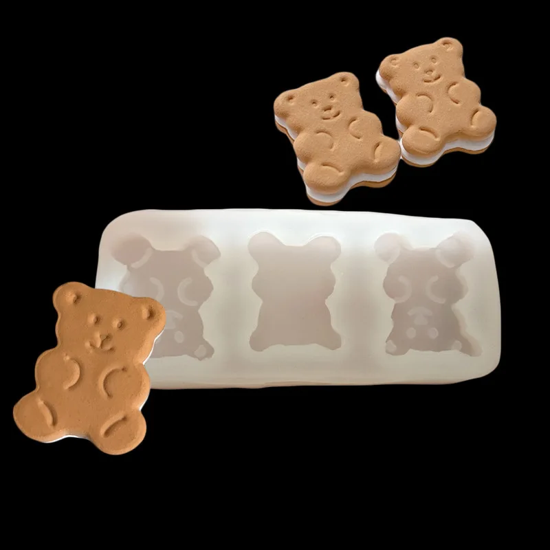 Cute Bear Sugar Silicone Mould Handmade Bear Sandwich Biscuit Mold Cream Sandwich Bear Cake Decorating Tools Kitchen Acc
Cute Bear Sugar Silicone Mould Handmade Bear Sandwich Biscuit Mold Cream Sandwich Bear Cake Decorating Tools Kitchen Acc