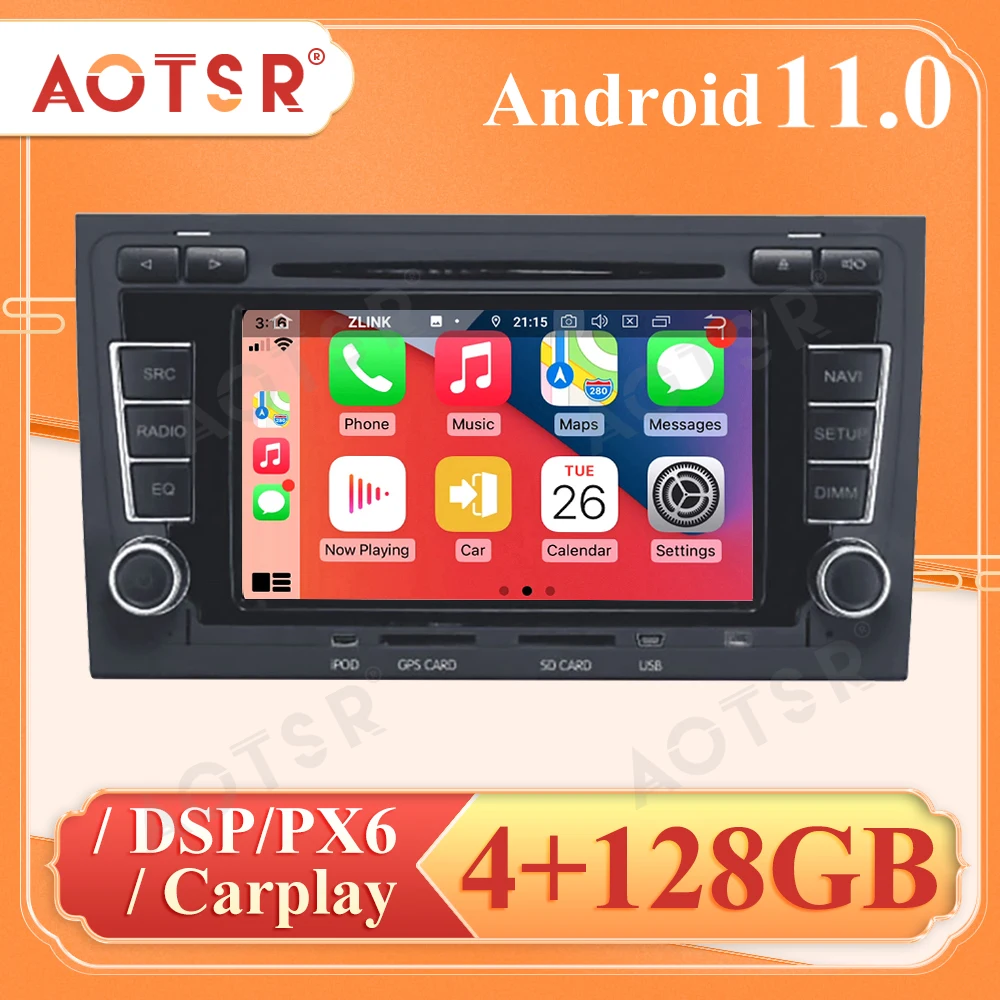 Android 11 For AUDI A4 2002-2007 Car Radio Player GPS Navigation Head Unit Multimedia Stereo WIFI DSP BT
Android 11 For AUDI A4 2002-2007 Car Radio Player GPS Navigation Head Unit Multimedia Stereo WIFI DSP BT