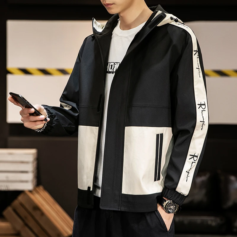 Men Casual Spring Autumn Lightweight Jacket 2020 New Arrival Hooded Contrast Color Zipper up Jackets Outwear
Men Casual Spring Autumn Lightweight Jacket 2020 New Arrival Hooded Contrast Color Zipper up Jackets Outwear