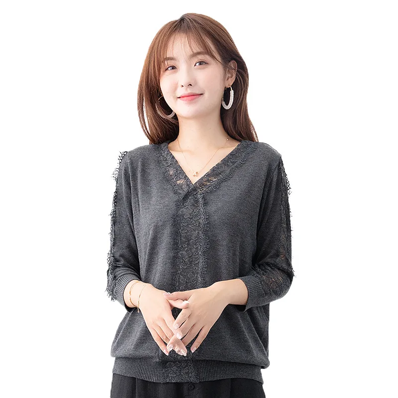Fall New Women V-neck Sweater Pullover Black Pink Apricot 3/4 Sleeve Woof Knitted Loose Sweaters Tops Winter Jumper Top
Fall New Women V-neck Sweater Pullover Black Pink Apricot 3/4 Sleeve Woof Knitted Loose Sweaters Tops Winter Jumper Top