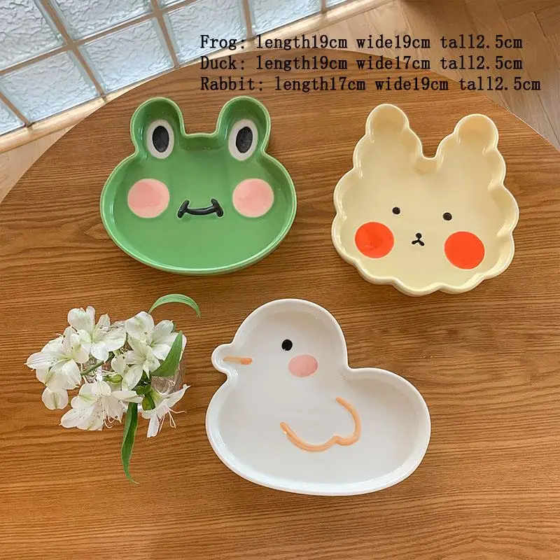 Ceramic Cute Cartoon Animal Plate Contemporary Ins Creative Design Dessert Dish Fruit Breakfast Tray Kitchen Utensils Food Set
Ceramic Cute Cartoon Animal Plate Contemporary Ins Creative Design Dessert Dish Fruit Breakfast Tray Kitchen Utensils Food Set