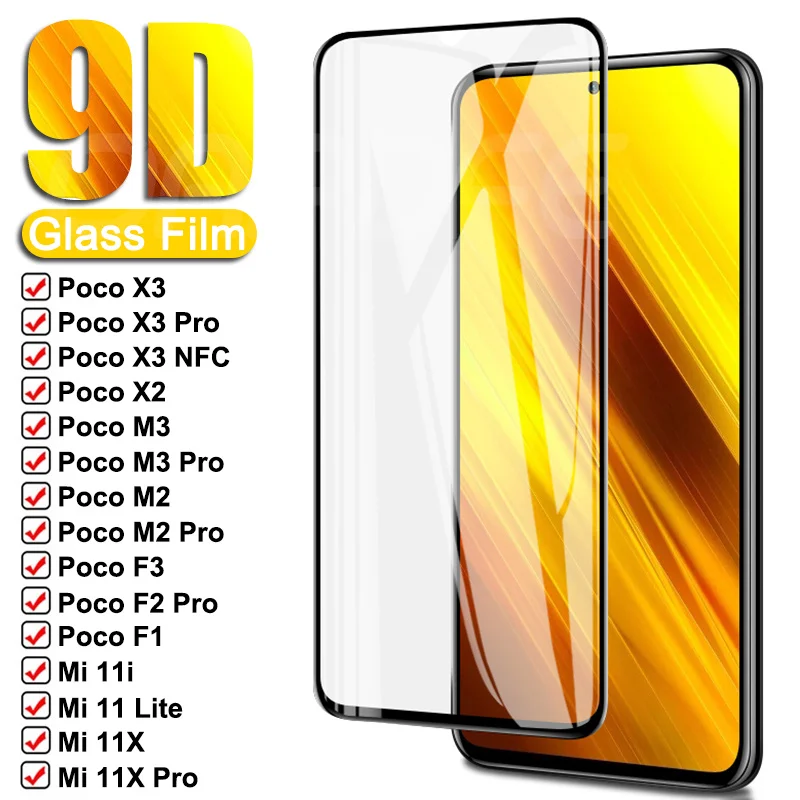 9D закаленное стекло для Xiaomi Poco X3 X2 M3 M2 C3 F3 F1 F2 Pro, защитное стекло Mi 11 10 10T Lite 11X Pro 11i 10i, пленка для экрана
9D закаленное стекло для Xiaomi Poco X3 X2 M3 M2 C3 F3 F1 F2 Pro, защитное стекло Mi 11 10 10T Lite 11X Pro 11i 10i, пленка для экрана