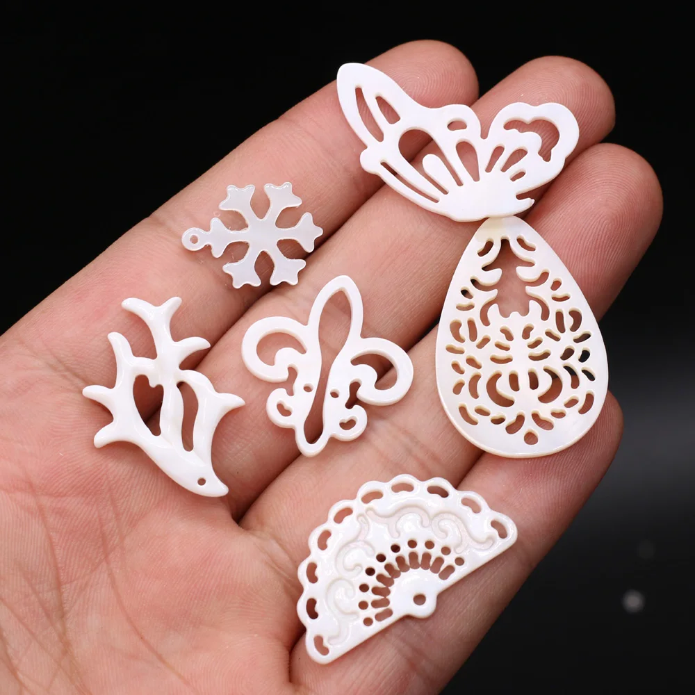 4pcs Natural Freshwater White Mother of Pearl Shell Pendant DIY for Jewelry Making Necklace Earring Accessories Women Gift
4pcs Natural Freshwater White Mother of Pearl Shell Pendant DIY for Jewelry Making Necklace Earring Accessories Women Gift