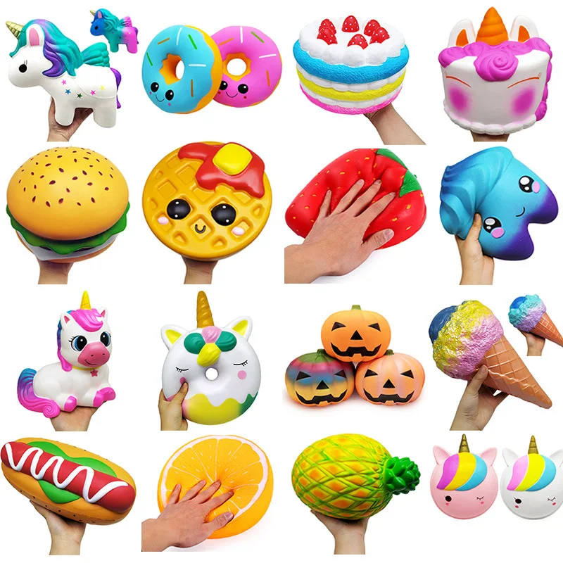 

Jumbo Squishies Slow Rising Fruit Cake Animal Squishy Cream Scented Stress Relief Kawaii Sensory Fidget Toys for Kids Adults