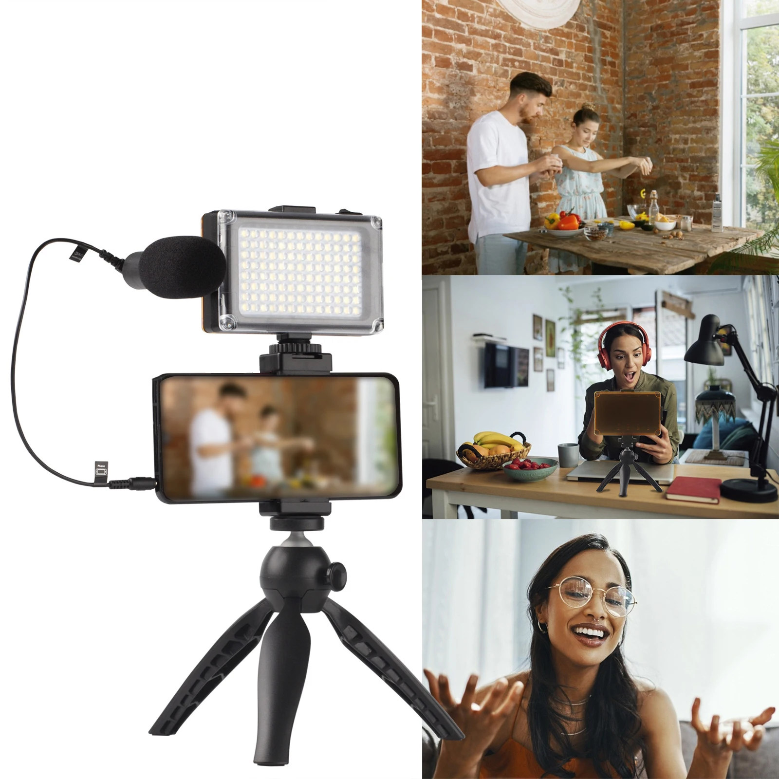 Stand Smartphones Holder Clip Tripod Multifunctional Photography LED Complementary Filter Lamp Adjustable Mobile Phone Holder
Stand Smartphones Holder Clip Tripod Multifunctional Photography LED Complementary Filter Lamp Adjustable Mobile Phone Holder