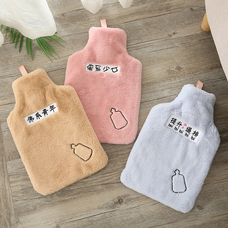 thickened and enlarged cloth cover plush rubber cartoon water injection hot water bottle filled with water heating handbag
thickened and enlarged cloth cover plush rubber cartoon water injection hot water bottle filled with water heating handbag