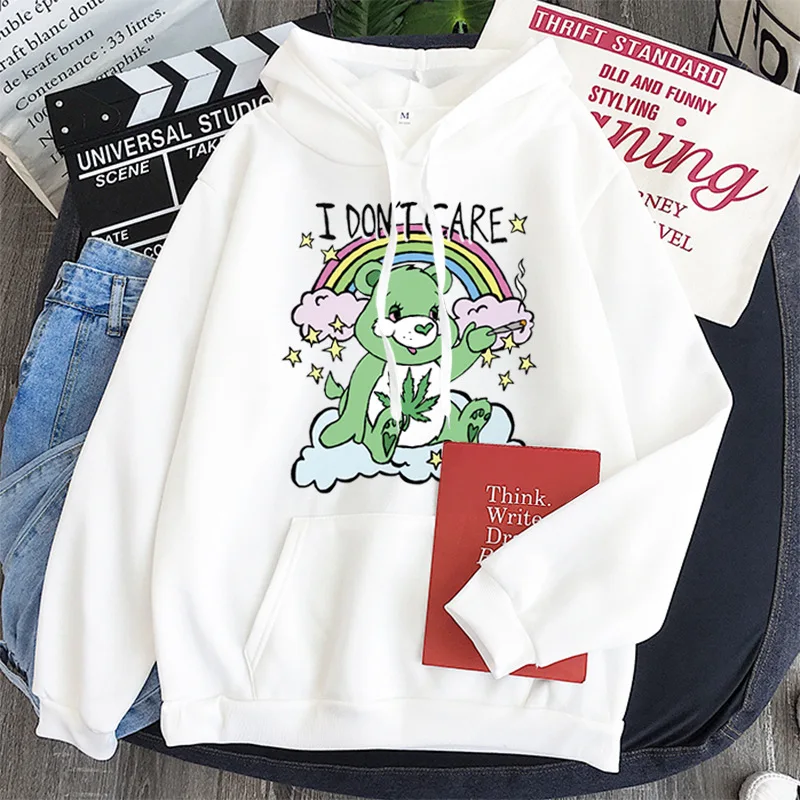 New fashion European and American rainbow bear print streetwear hooded sweatshirt ladies Korean Harajuku pullover
New fashion European and American rainbow bear print streetwear hooded sweatshirt ladies Korean Harajuku pullover