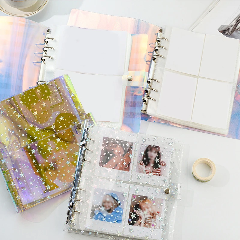 Fashion Glitter Photo Album Portable Star Chase Supplies Laser 3/5 Inch Plug-in Photo Album Jelly Color Album for Mini Instax
Fashion Glitter Photo Album Portable Star Chase Supplies Laser 3/5 Inch Plug-in Photo Album Jelly Color Album for Mini Instax