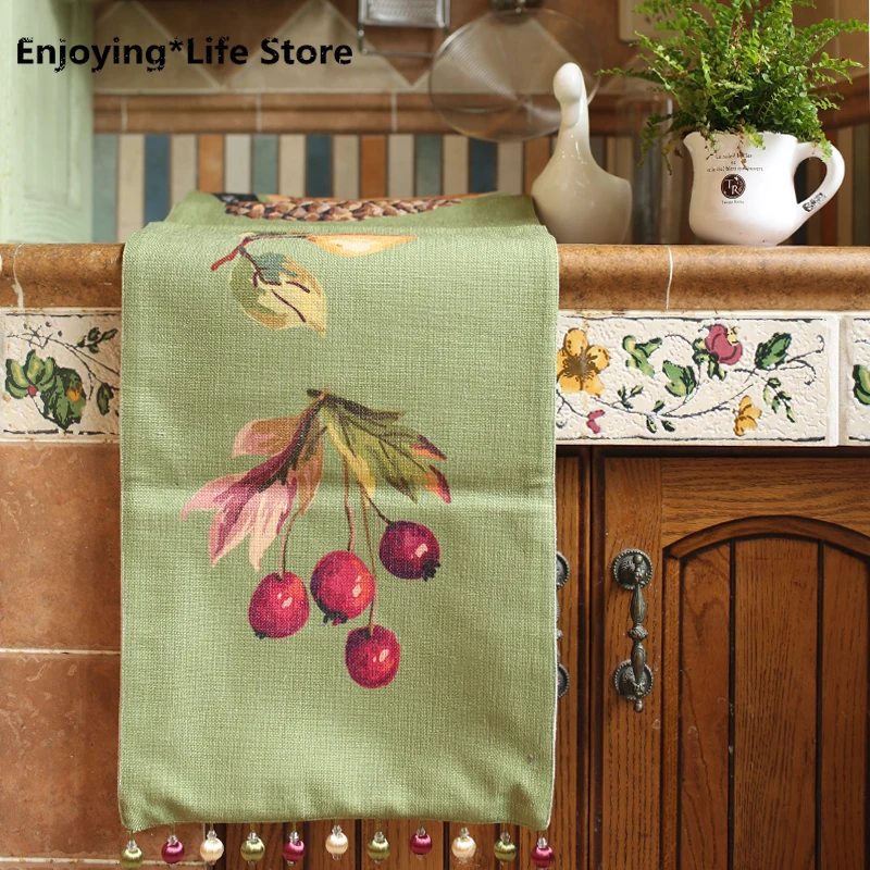 American Pastoral Style Table Runner High Quality Two-layer Cotton Linen Tablecloth Runner with Bead Decoration for Wedding
American Pastoral Style Table Runner High Quality Two-layer Cotton Linen Tablecloth Runner with Bead Decoration for Wedding