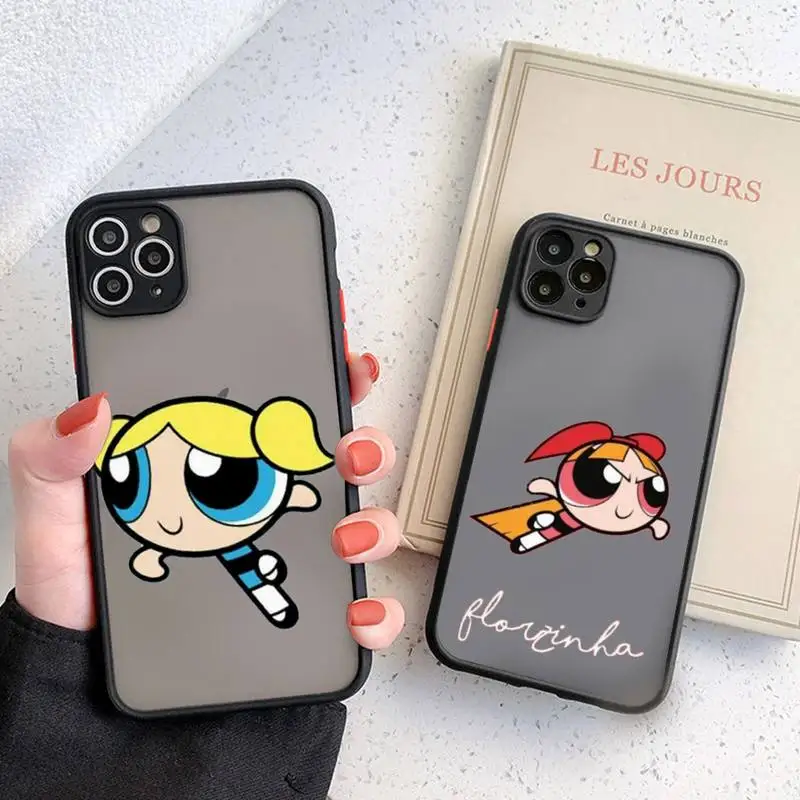 P-Powerpuff Girls Phone Case Black Transparent Matte For IPhone 7 8 11 12 S Mini Pro X XS XR MAX Plus Cover Shell
P-Powerpuff Girls Phone Case Black Transparent Matte For IPhone 7 8 11 12 S Mini Pro X XS XR MAX Plus Cover Shell