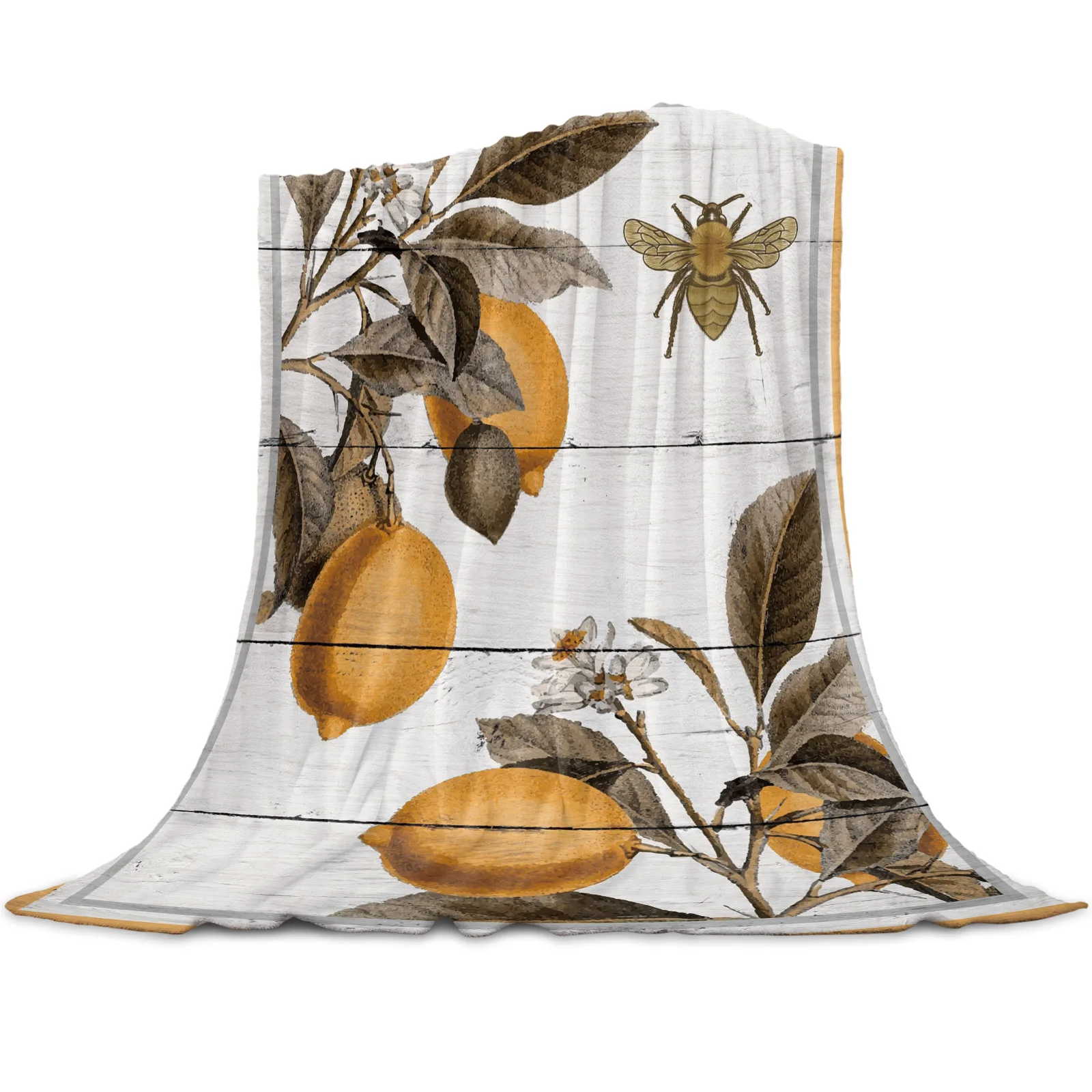 Lemon Bee Retro Leaves Printed Flannel Blankets For Sofa Beds Bedding Room Soft Fleece Blanket Bedspread Home Textile Decor
Lemon Bee Retro Leaves Printed Flannel Blankets For Sofa Beds Bedding Room Soft Fleece Blanket Bedspread Home Textile Decor
