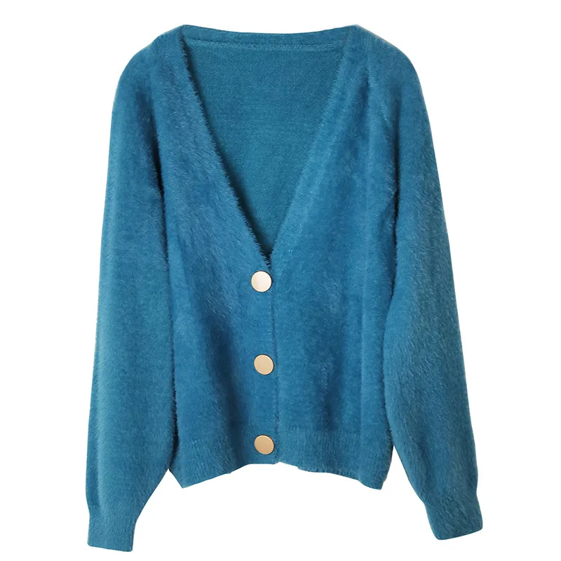 Women's Small Thick Loose Sweater Cardigan Autumn Winter New Fashion Front Button Up Solid V-Neck Long Sleeved Sweater Tops
Women's Small Thick Loose Sweater Cardigan Autumn Winter New Fashion Front Button Up Solid V-Neck Long Sleeved Sweater Tops