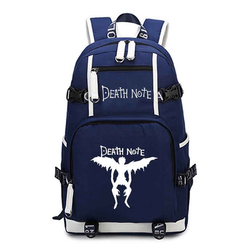 Рюкзак с принтом японского аниме надписью Death Note школьные сумки для мальчиков и