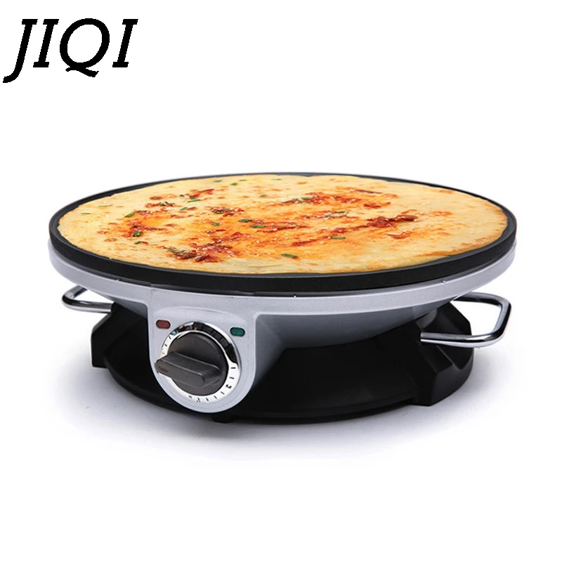 

JIQI Electric Crepe Maker Pancake Baing Pan Chinese Spring Roll Pie Grill Machine BBQ Oven Barbecue Roasting Griddle EU US Plug