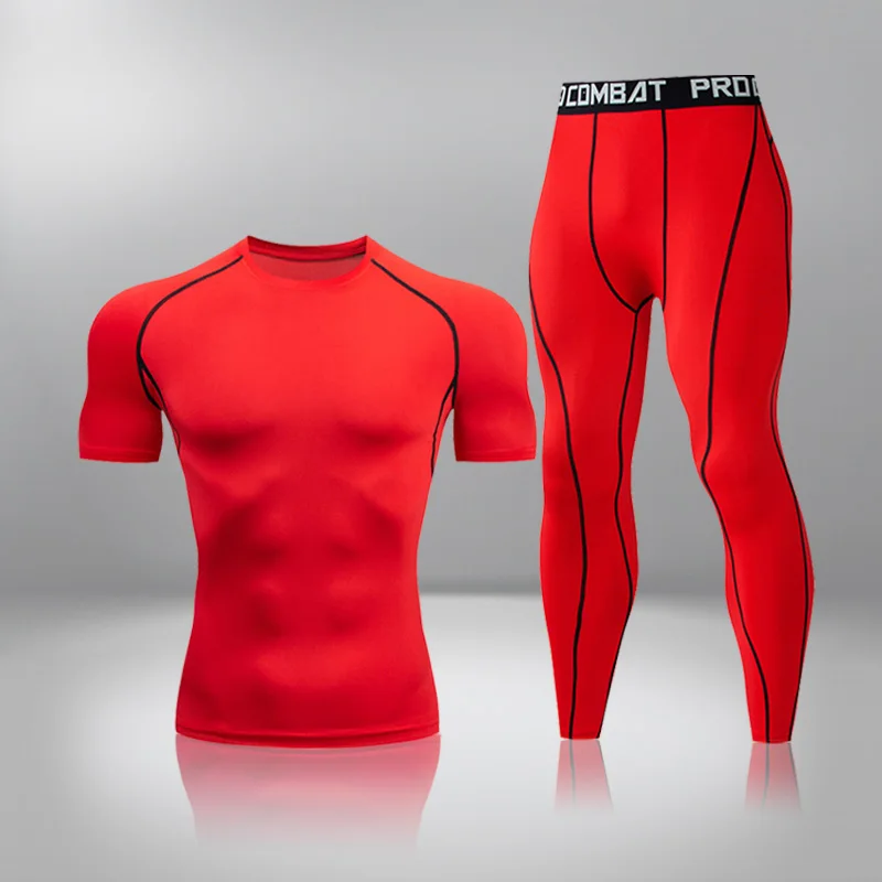 High Quality 2021 Men's Sports T-Shirts Quick Dry Running Clothes Gym Breathable Muscle Compression MMA Set Summer
High Quality 2021 Men's Sports T-Shirts Quick Dry Running Clothes Gym Breathable Muscle Compression MMA Set Summer