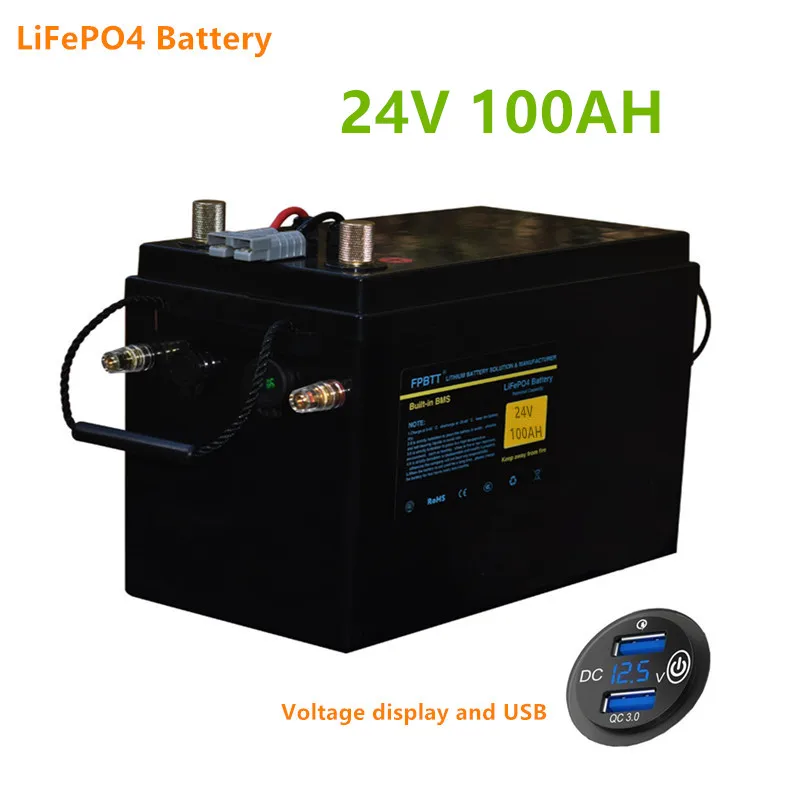 Аккумуляторная батарея 24 в 100 Ач LiFePO4 24 в lifepo4 литиевая батарея 100 Ач LiFePO4 аккумулятор с 10 А зарядным устройством для лодочного мотора, инверто...
Аккумуляторная батарея 24 в 100 Ач LiFePO4 24 в lifepo4 литиевая батарея 100 Ач LiFePO4 аккумулятор с 10 А зарядным устройством для лодочного мотора, инверто...