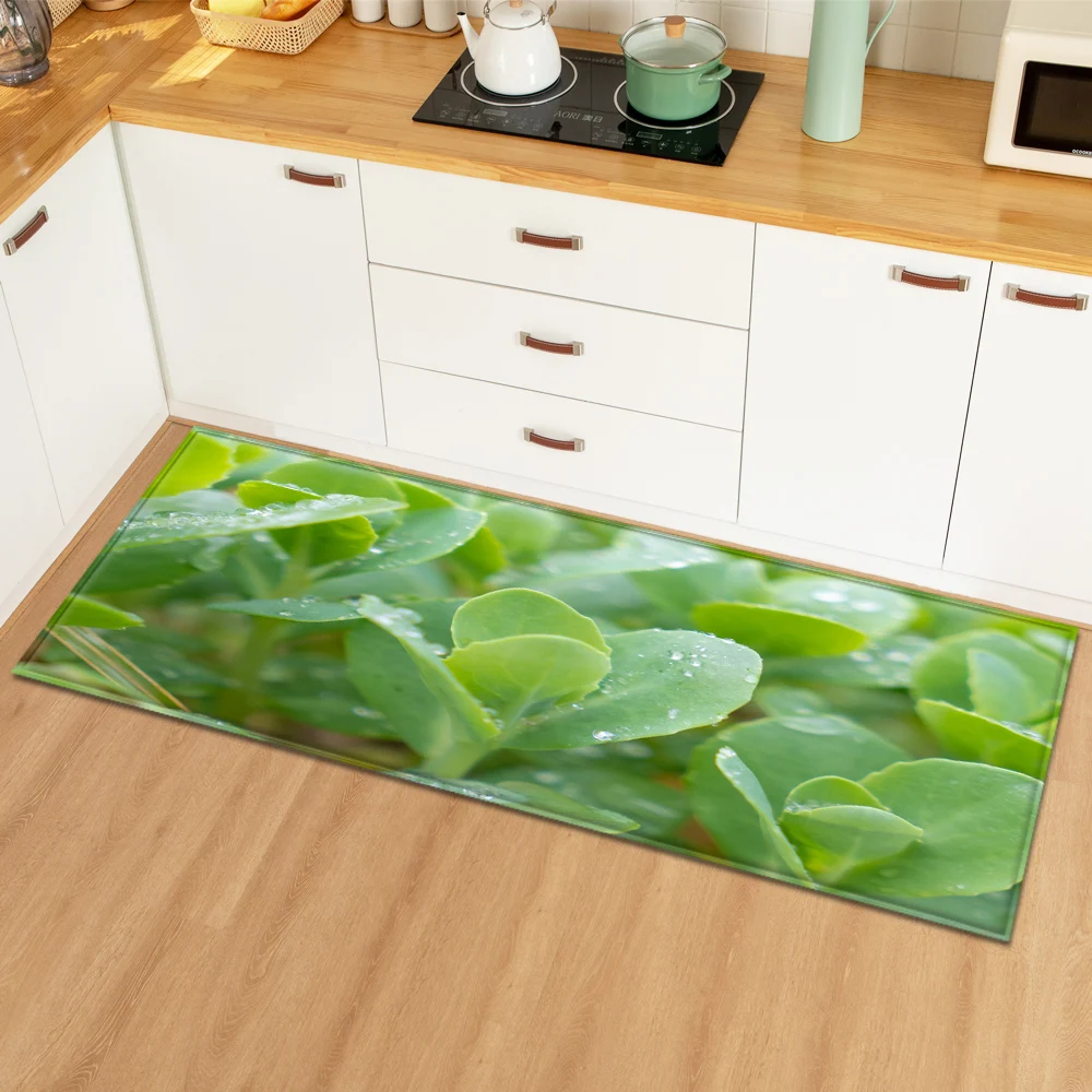 Modern Kitchen Mat Home Bedroom Decoration Floor Carpet Plant Leaves Pattern Entrance Doormat Hallway Bathroom Non-Slip Long Rug
Modern Kitchen Mat Home Bedroom Decoration Floor Carpet Plant Leaves Pattern Entrance Doormat Hallway Bathroom Non-Slip Long Rug