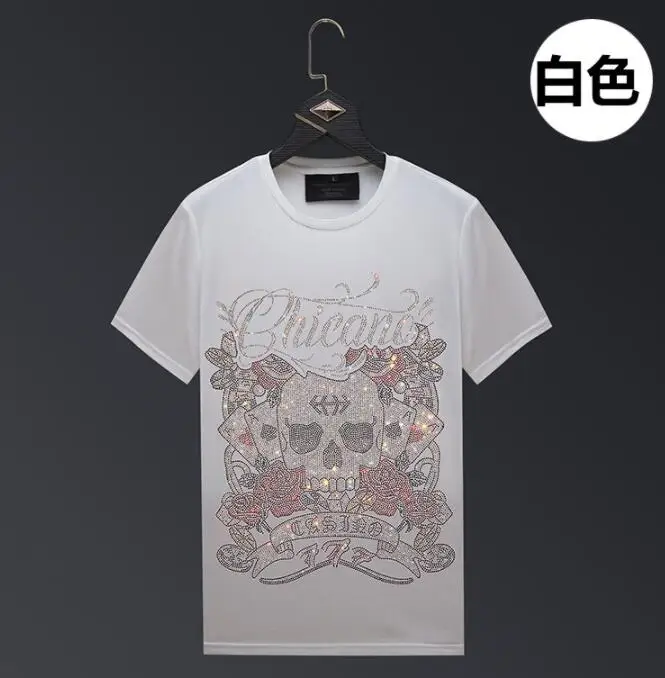 Colorful Diamond Flower Skull Tshirt Men Shiny Rhinestone Trendy Tees Round Neck Short Sleeve Designer Tshirts 100% Cotton Tops
Colorful Diamond Flower Skull Tshirt Men Shiny Rhinestone Trendy Tees Round Neck Short Sleeve Designer Tshirts 100% Cotton Tops