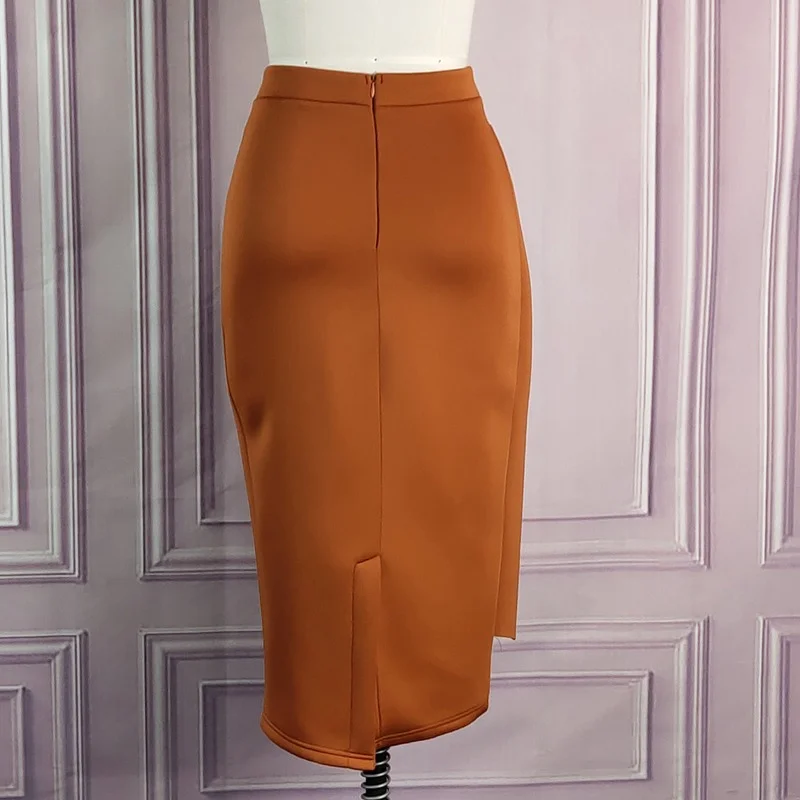 Women High Waist Slim Fashion Bodycon Pencil Skirts Female Black Package Hip Jupes Falad Elegant Indie Midi Modest Classy Skirts
Women High Waist Slim Fashion Bodycon Pencil Skirts Female Black Package Hip Jupes Falad Elegant Indie Midi Modest Classy Skirts