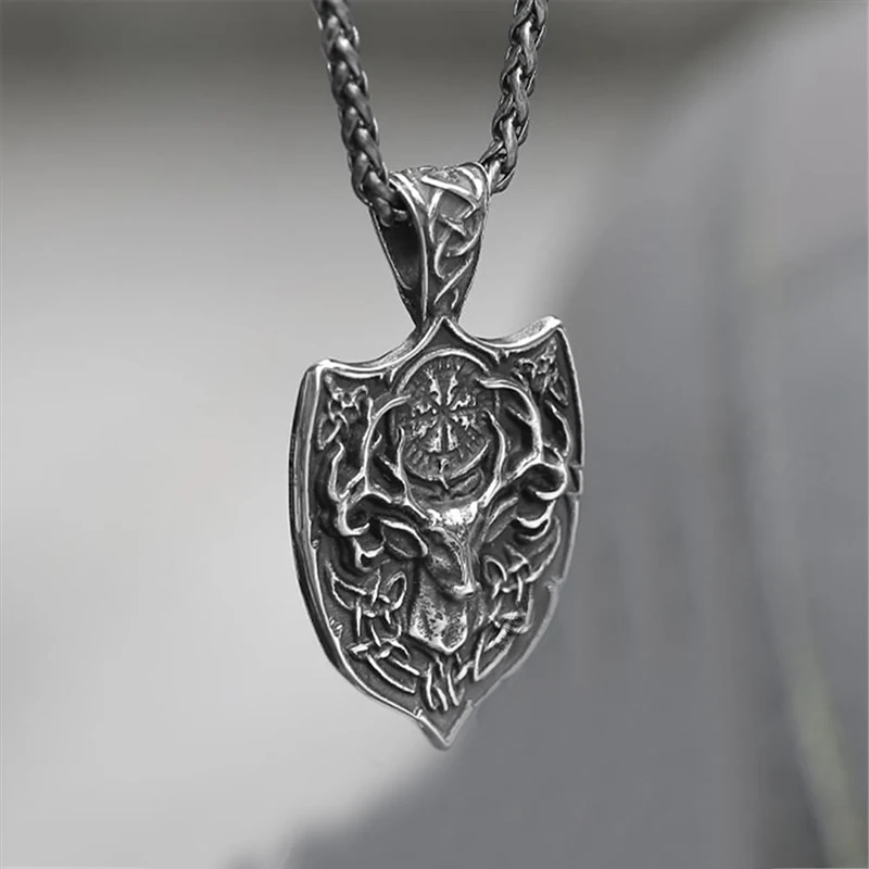 Retro Punk Hip Hop Rock Creative Domineering Nordic Folk Style Amulet Pendant Necklace Men's Holiday Gift Party Jewelry Wholesal
Retro Punk Hip Hop Rock Creative Domineering Nordic Folk Style Amulet Pendant Necklace Men's Holiday Gift Party Jewelry Wholesal