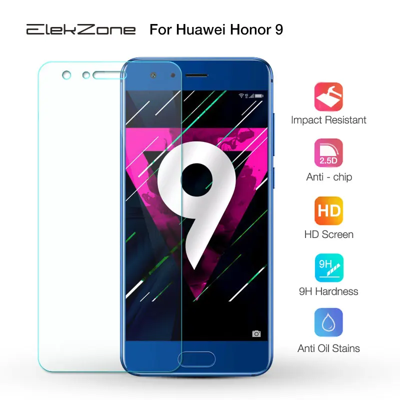 Закаленное стекло премиум класса пленка для Huawei Honor 9 Защита экрана STF-AL00 STF-AL10 STF-TL10