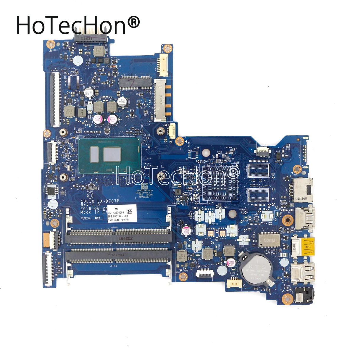 

903792-601 ноутбук UMA материнская плата CDL50 LA-D707P w/ i5-7200U для струйного принтера HP Pavilion 15-AY / Envy 15T-AY100 ноутбуки