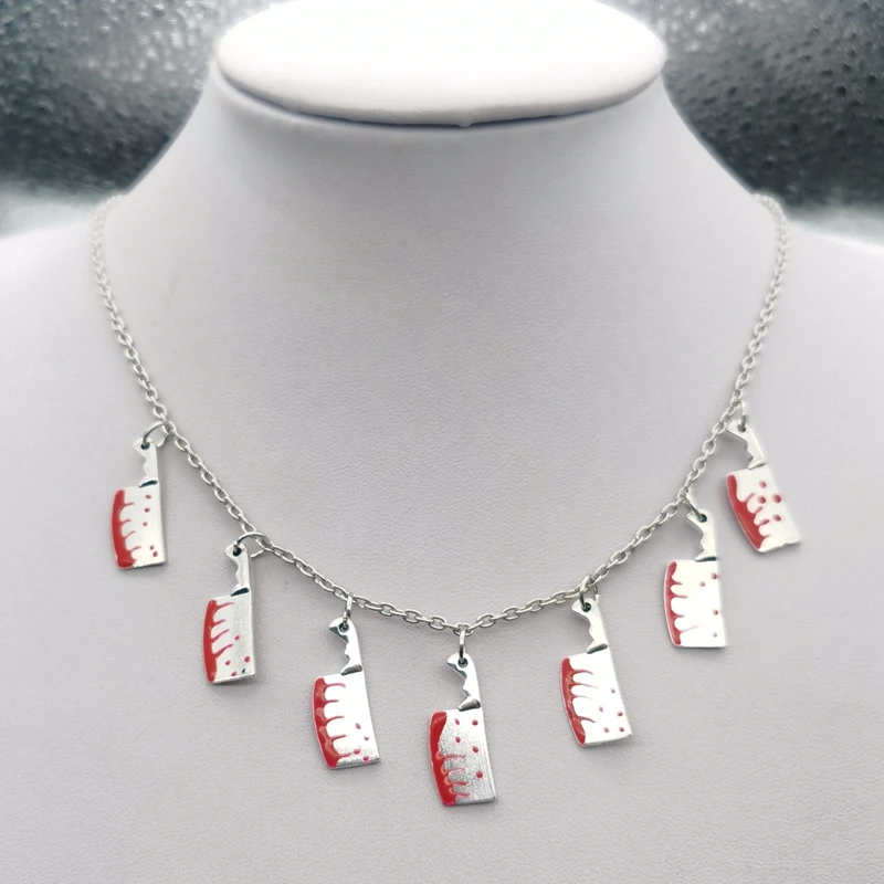 Tibetan Silver Kitchen Knife Necklace Necklace Pendant Day of Death Gift Halloween Witch Jewelry Gothic Jewelry DIY Handmade
Tibetan Silver Kitchen Knife Necklace Necklace Pendant Day of Death Gift Halloween Witch Jewelry Gothic Jewelry DIY Handmade