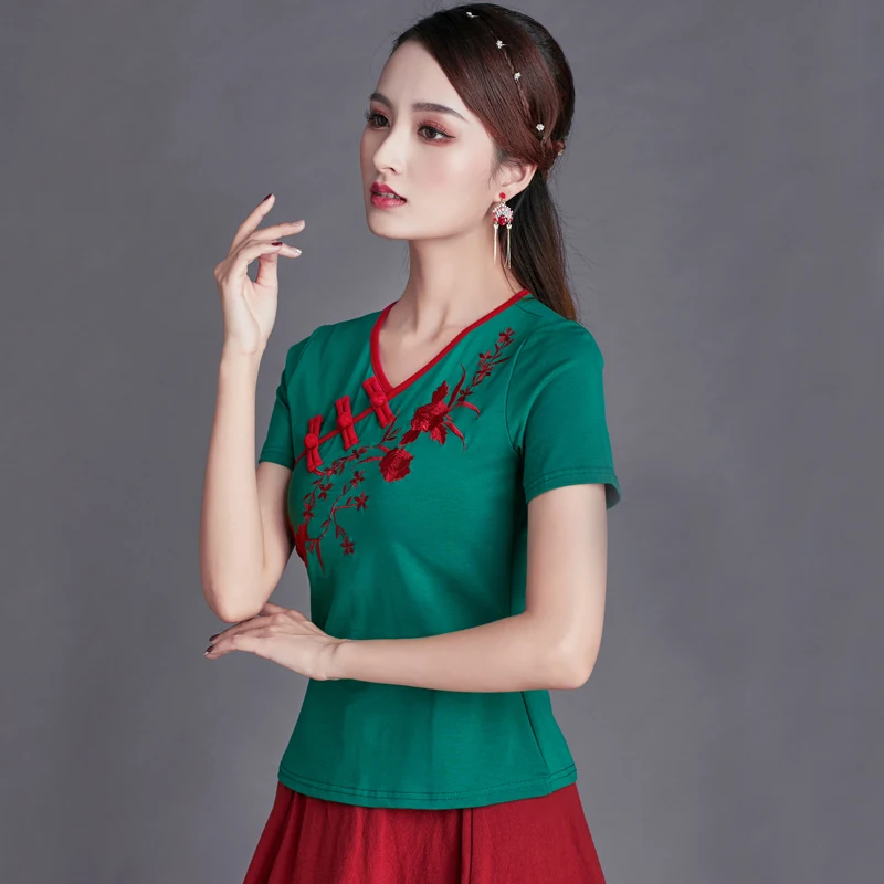 Indie Folk Embroidery Blouse Shirt Women Exotic Folk-Custom Women Tops And Blouses Elegant V-Neck Woman Blouse Clothes Plus Size
Indie Folk Embroidery Blouse Shirt Women Exotic Folk-Custom Women Tops And Blouses Elegant V-Neck Woman Blouse Clothes Plus Size