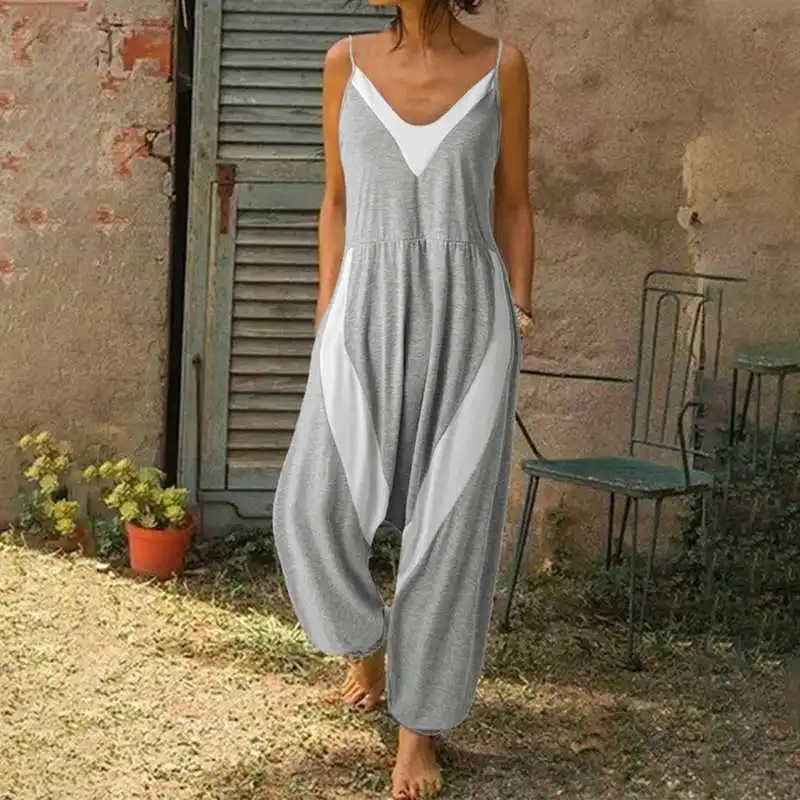 Nowsaa Women Jumpsuits 2021 Summer Vintage Casual Romper Celmia Sexy V-neck Sleeveless Casual Loose Patchwork Bodysuit Playsuits
Nowsaa Women Jumpsuits 2021 Summer Vintage Casual Romper Celmia Sexy V-neck Sleeveless Casual Loose Patchwork Bodysuit Playsuits