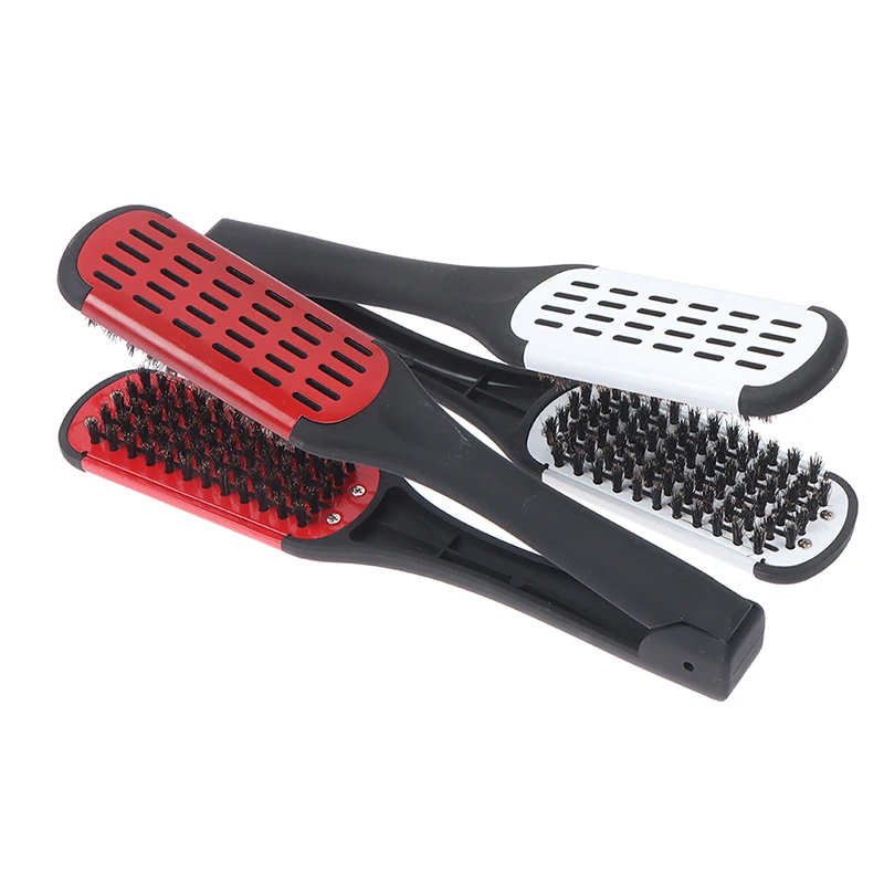 Pro Hairdressing Straightener Nylon Hair Straightening Double Brushes V Shape Bristle Hair Comb Clamp Not Hurt Styling Tools Diy
Pro Hairdressing Straightener Nylon Hair Straightening Double Brushes V Shape Bristle Hair Comb Clamp Not Hurt Styling Tools Diy