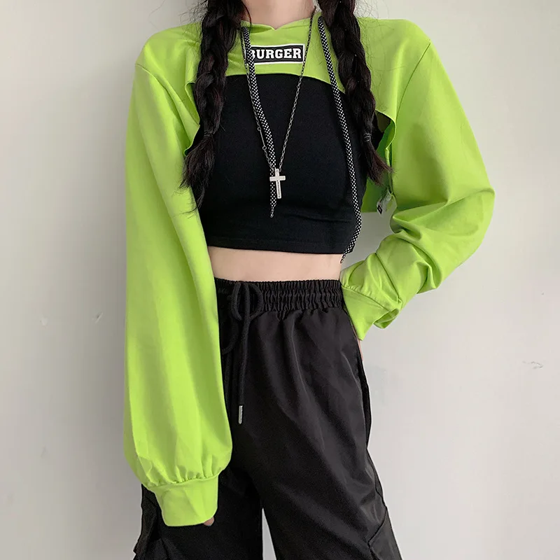 Harajuku Hoodies Women School Students Kpop Hooded Green Crop Top Women Fashionable Elastic Japanese Style Chic Sweatshirt New
Harajuku Hoodies Women School Students Kpop Hooded Green Crop Top Women Fashionable Elastic Japanese Style Chic Sweatshirt New