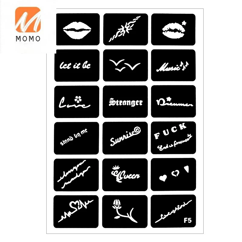 Tattoo Pattern English Letter Small Tattoo Sticker Template Semi-Permanent Eyebrow Tattoo Tattoo Hollow Album
Tattoo Pattern English Letter Small Tattoo Sticker Template Semi-Permanent Eyebrow Tattoo Tattoo Hollow Album