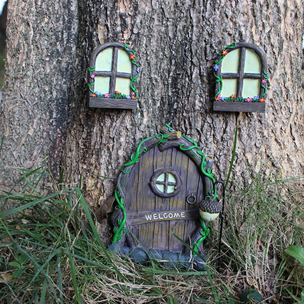 3pcs/Set Lovely Mini Landscape Fairy Windows Door Set Ornament Garden Decoration Outdoor Sculptures for Outdoor Yard
3pcs/Set Lovely Mini Landscape Fairy Windows Door Set Ornament Garden Decoration Outdoor Sculptures for Outdoor Yard