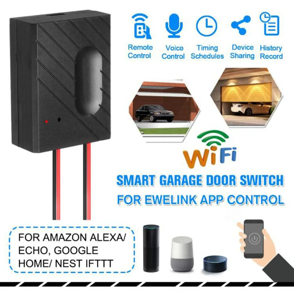 WiFi Smart Garage Door Openers APP Controller Phones Control Remote Control Channel Garages Door for Amazon Alexa
WiFi Smart Garage Door Openers APP Controller Phones Control Remote Control Channel Garages Door for Amazon Alexa