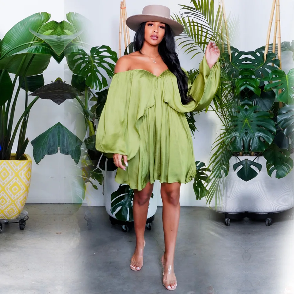 Women Solid Casual Dress Summer Mini Dress Women Off Shoulder Solid Casual Mini Dress Off Shoulder Ruffle Fit Flare Dress
Women Solid Casual Dress Summer Mini Dress Women Off Shoulder Solid Casual Mini Dress Off Shoulder Ruffle Fit Flare Dress