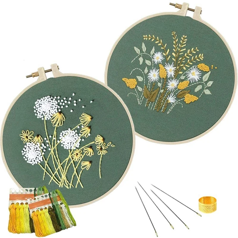 Cross Stitch Kit DIY Embroidery Starter Kit Embroidery Kits Embroidery with Pattern, Bamboo Hoop, Color Threads & Tools
Cross Stitch Kit DIY Embroidery Starter Kit Embroidery Kits Embroidery with Pattern, Bamboo Hoop, Color Threads & Tools