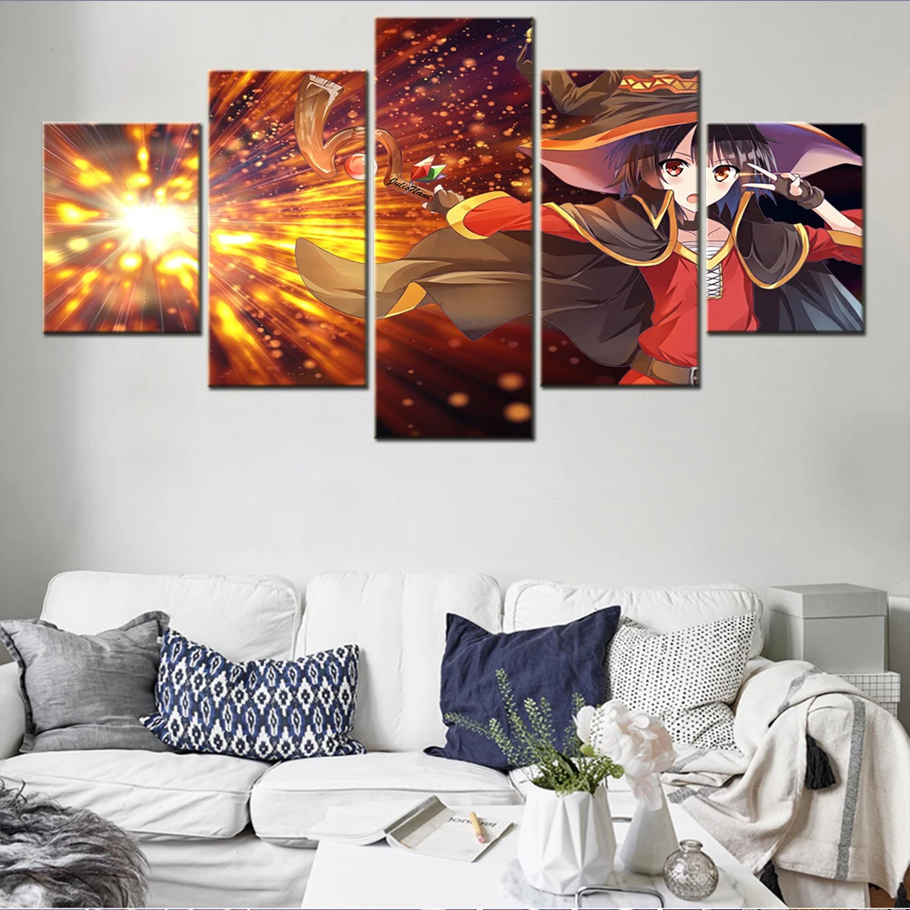 HD Printing Canvas Posters Konosuba Gods Wall Picture 5 Piece Paintings For Living Room Wall Modern Art Decorative Framework
HD Printing Canvas Posters Konosuba Gods Wall Picture 5 Piece Paintings For Living Room Wall Modern Art Decorative Framework