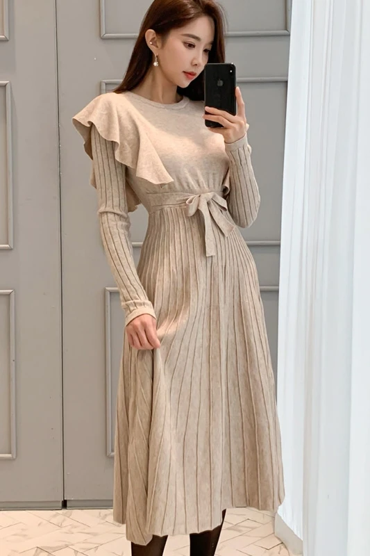 Free Shipping High Quality O Collar Long Sleeve Slim Sexy Women Dress Knitting Dress
Free Shipping High Quality O Collar Long Sleeve Slim Sexy Women Dress Knitting Dress