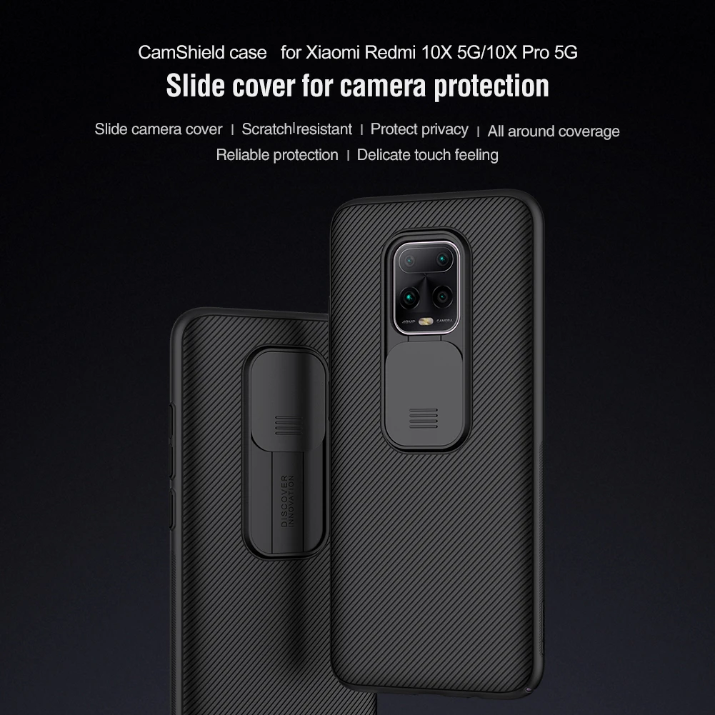 Camera Protection Case for Xiaomi Redmi 10X Pro 5G NILLKIN Plastic Slide Camera Lens Protective Cover Redmi 10X 5G Case
Camera Protection Case for Xiaomi Redmi 10X Pro 5G NILLKIN Plastic Slide Camera Lens Protective Cover Redmi 10X 5G Case