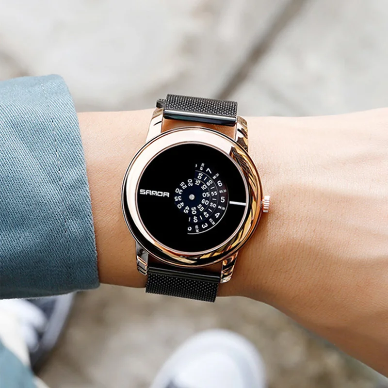 2020 SANDA Gold Black Mens Watches Top Brand Luxury Steel Mesh Male Quartz Wrist Watch Man Creative Dial Waterproof Sports Clock
2020 SANDA Gold Black Mens Watches Top Brand Luxury Steel Mesh Male Quartz Wrist Watch Man Creative Dial Waterproof Sports Clock