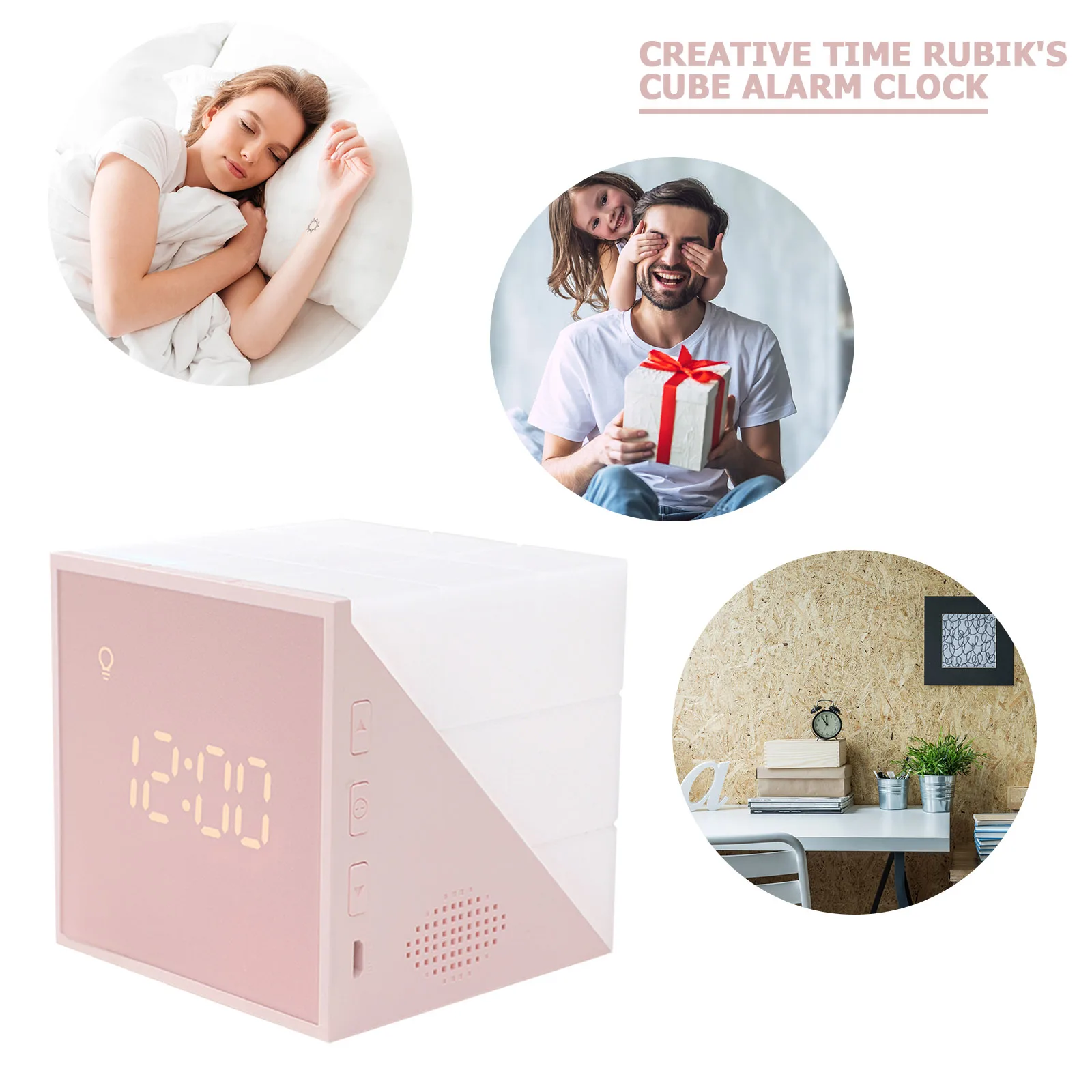 Alarm Clock Night Light Simple Nordic Style Creative Time Cube Alarm Clock LED Colorful Night Light USB Charging Wake Up Clock
Alarm Clock Night Light Simple Nordic Style Creative Time Cube Alarm Clock LED Colorful Night Light USB Charging Wake Up Clock