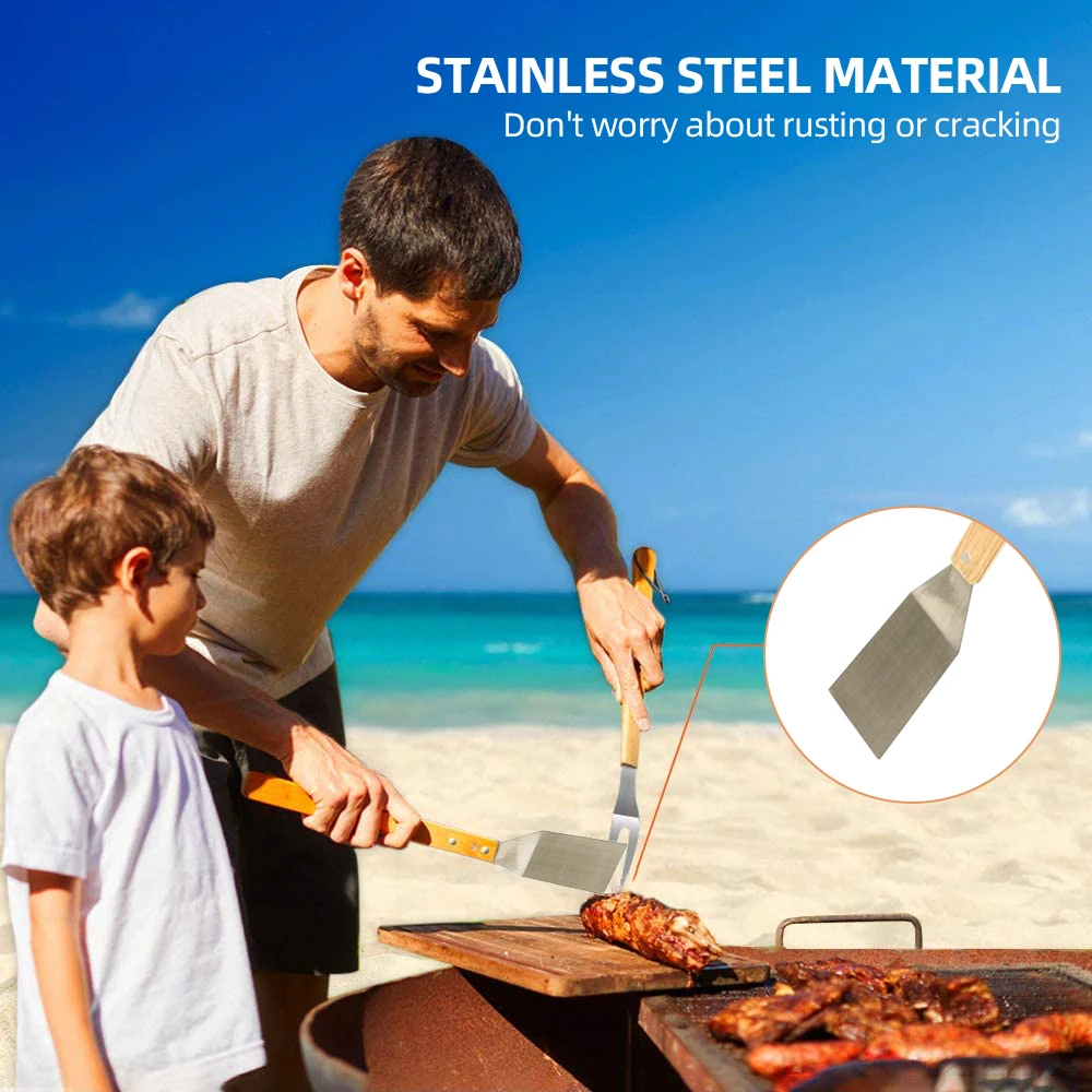 3pcs Camping Barbecue Tools Outdoor Steel For Set Grill Barbecue Fork Shovel Clamp Baking Steak Tongs
3pcs Camping Barbecue Tools Outdoor Steel For Set Grill Barbecue Fork Shovel Clamp Baking Steak Tongs