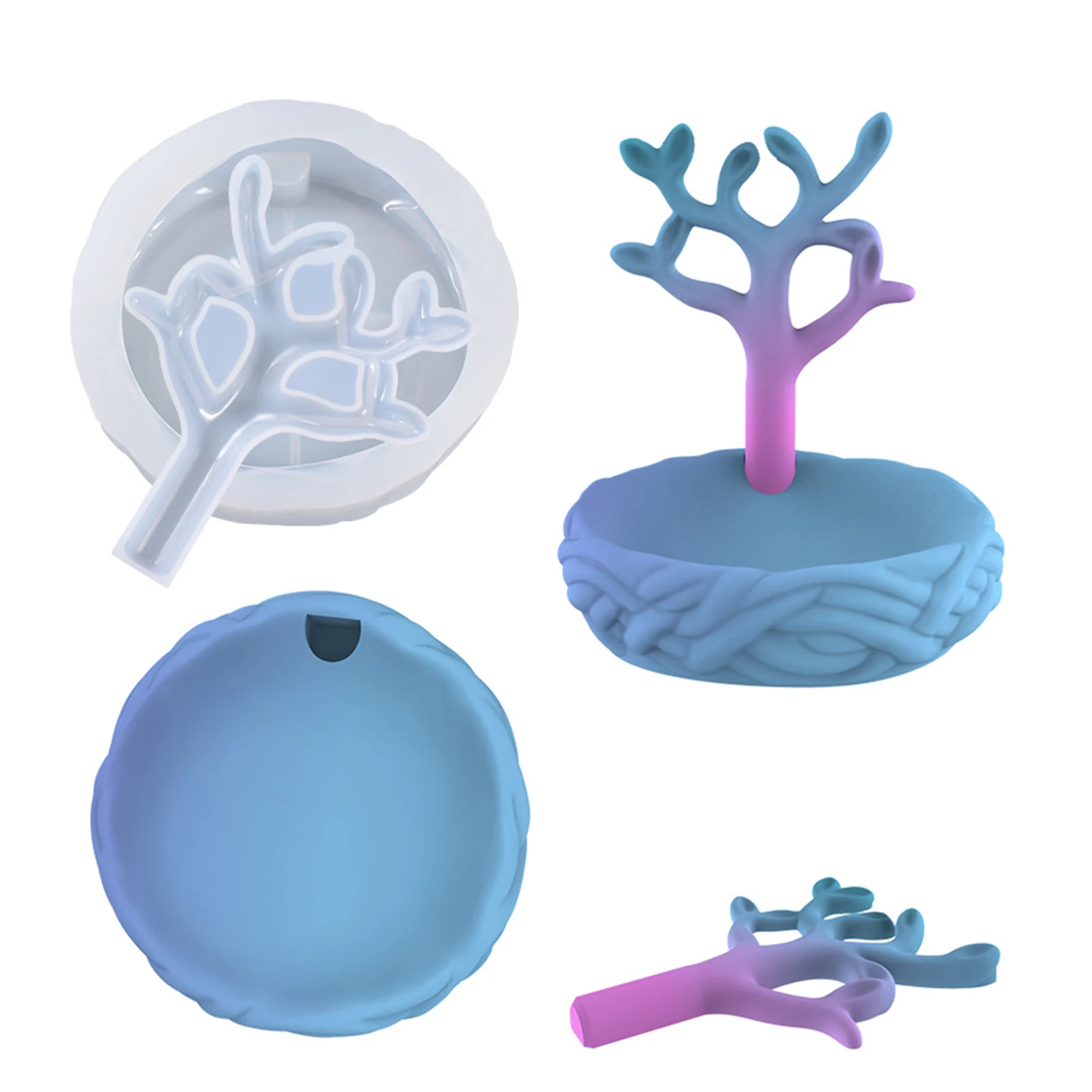 Silicone Mold Epoxy Resin Mold Jewelry Tray Tree Earring Holder Molds Diy Pendant Bracelet Jewelry Display Storage Racks Moulds
Silicone Mold Epoxy Resin Mold Jewelry Tray Tree Earring Holder Molds Diy Pendant Bracelet Jewelry Display Storage Racks Moulds