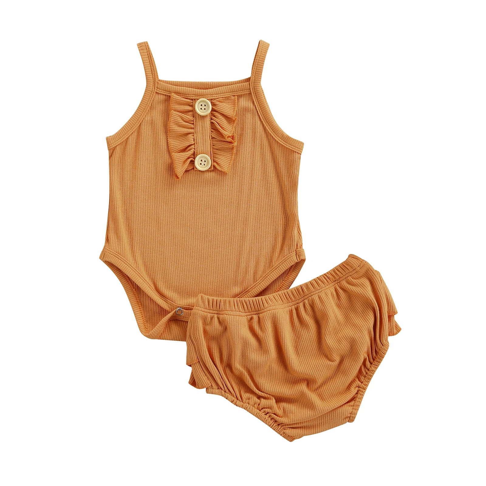 Two Piece Baby Solid Color Clothes Set Girls Sleeveless Square Collar Romper Short Pants with Ruffles 3-24M
Two Piece Baby Solid Color Clothes Set Girls Sleeveless Square Collar Romper Short Pants with Ruffles 3-24M