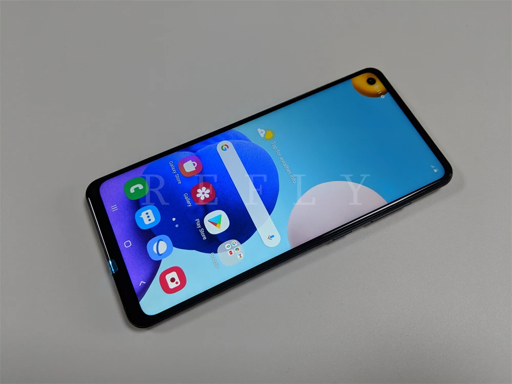 Оригинальный Samsung Galaxy A21s 6 5 дюйма Восьмиядерный процессор 4 Гб ОЗУ 64 ПЗУ телефон с